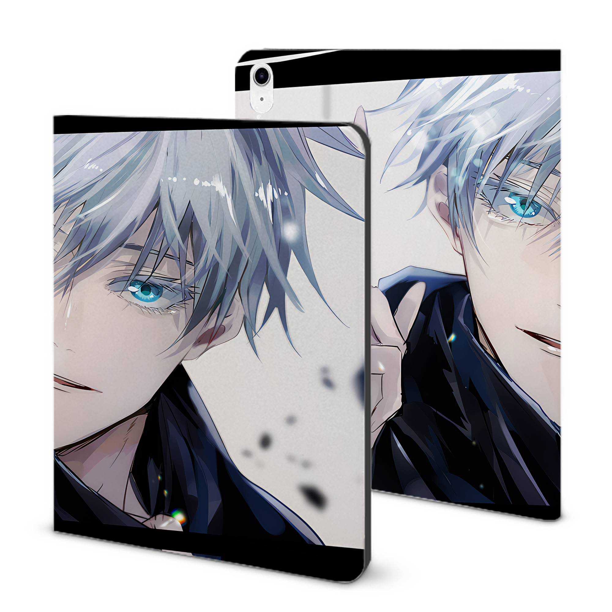 （画像用） 呪術廻戦 Jujutsu Kaisen IPad ケース ブック型 PUレザー TPU 耐衝撃 軽量 薄型 ペン収納なし 全面保護 IPad 各モデル対応